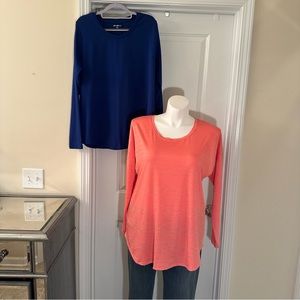 *Set of 2* Eddie Bauer long sleeve tops. Size XL long sleeve tops.